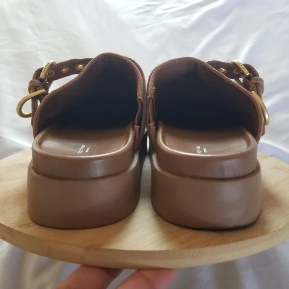 Rag & Bone | Geo Suede Buckle Platform Mules - Picture 6 of 12